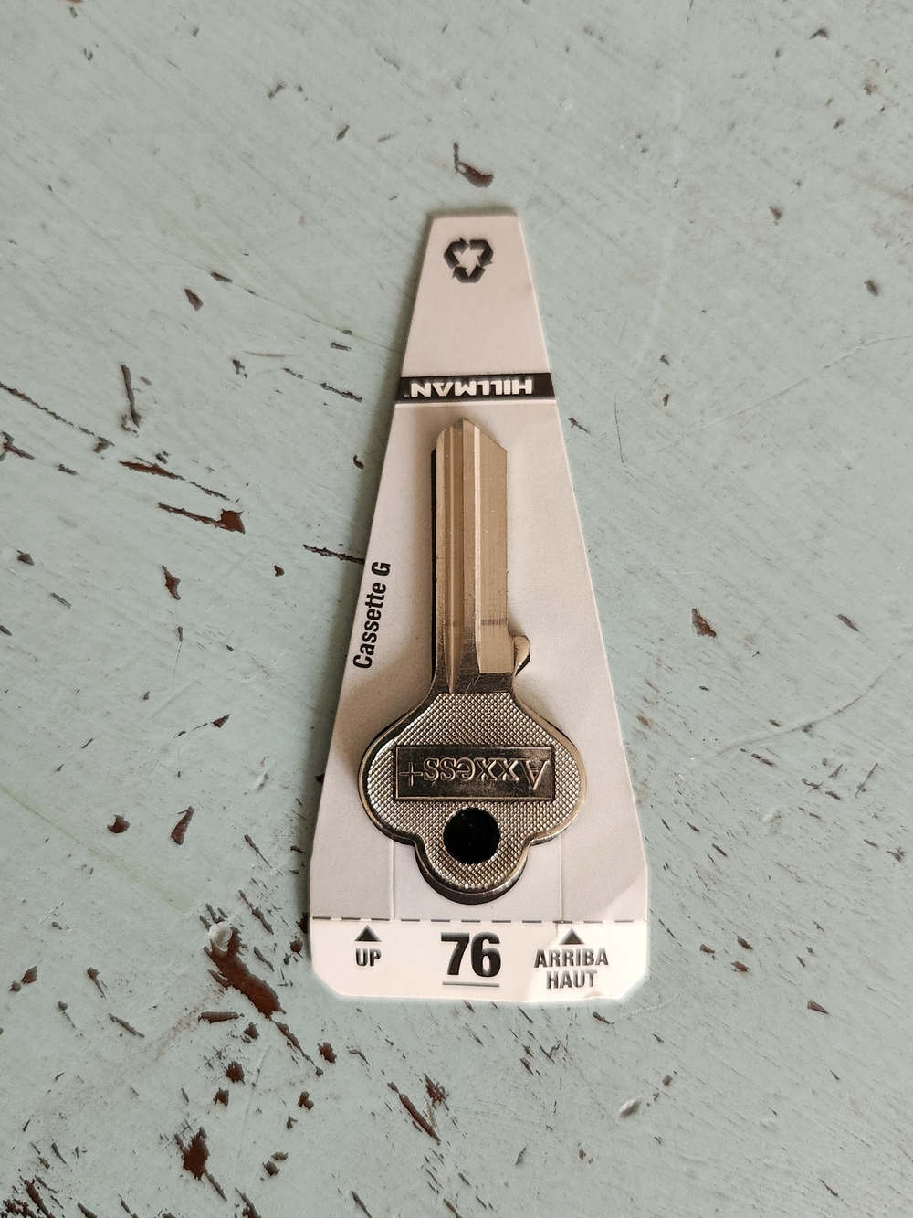 Silver Cassette G Key - Size 76